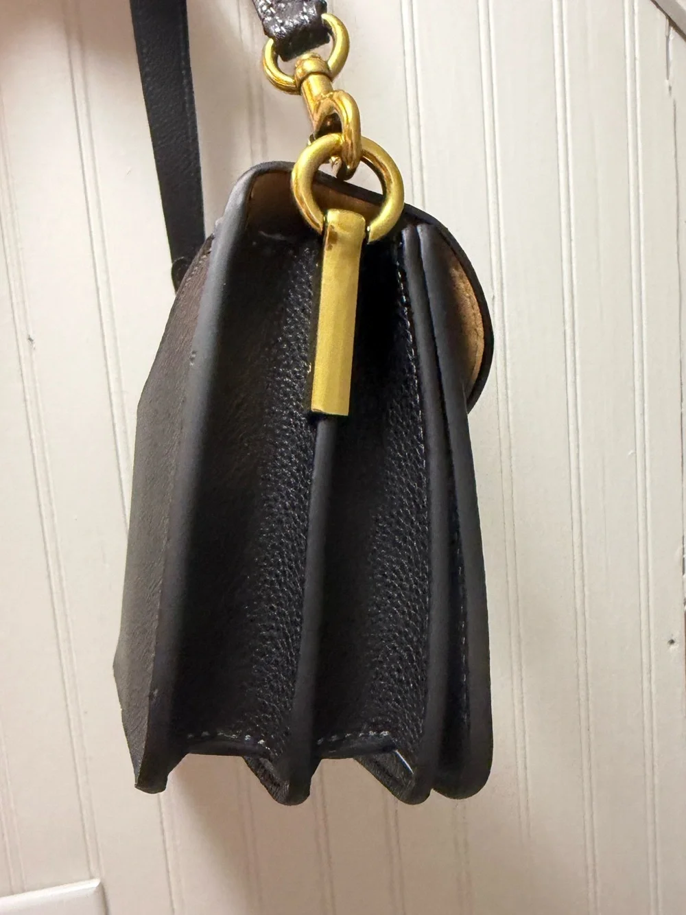 Coach Tabby 26 Black Pebbled Leather Shoulder Bag